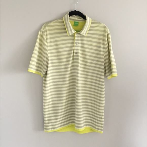 Hugo Boss Striped Polo, Size M. - Picture 1 of 8